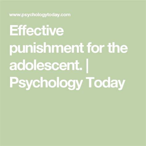 punish teens|Effective Punishment for the Adolescent .